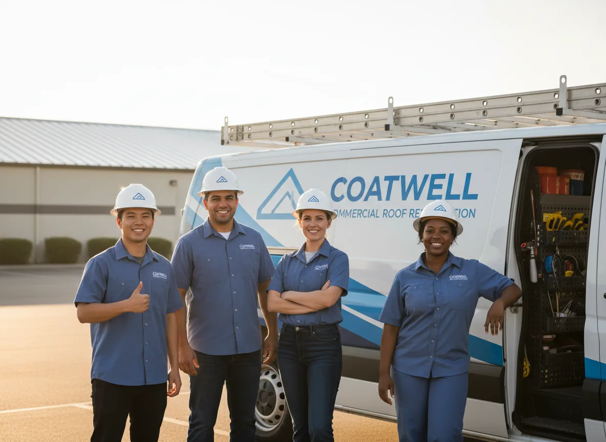 Commercial roof coating company in Potomac, IL